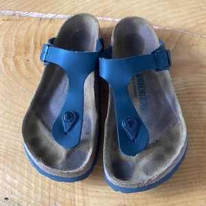 Birkenstock Gizeh sandals, good condition, black, EU size 38